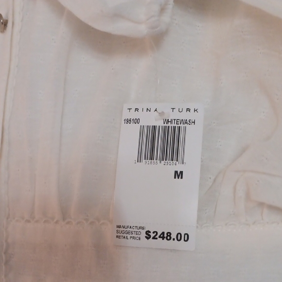 Trina Turk Cream Blouse - Picture 10 of 10
